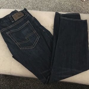 MEN'S silver jeans