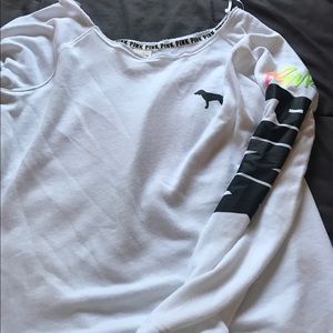 Pink Victoria secret sweatshirt size large