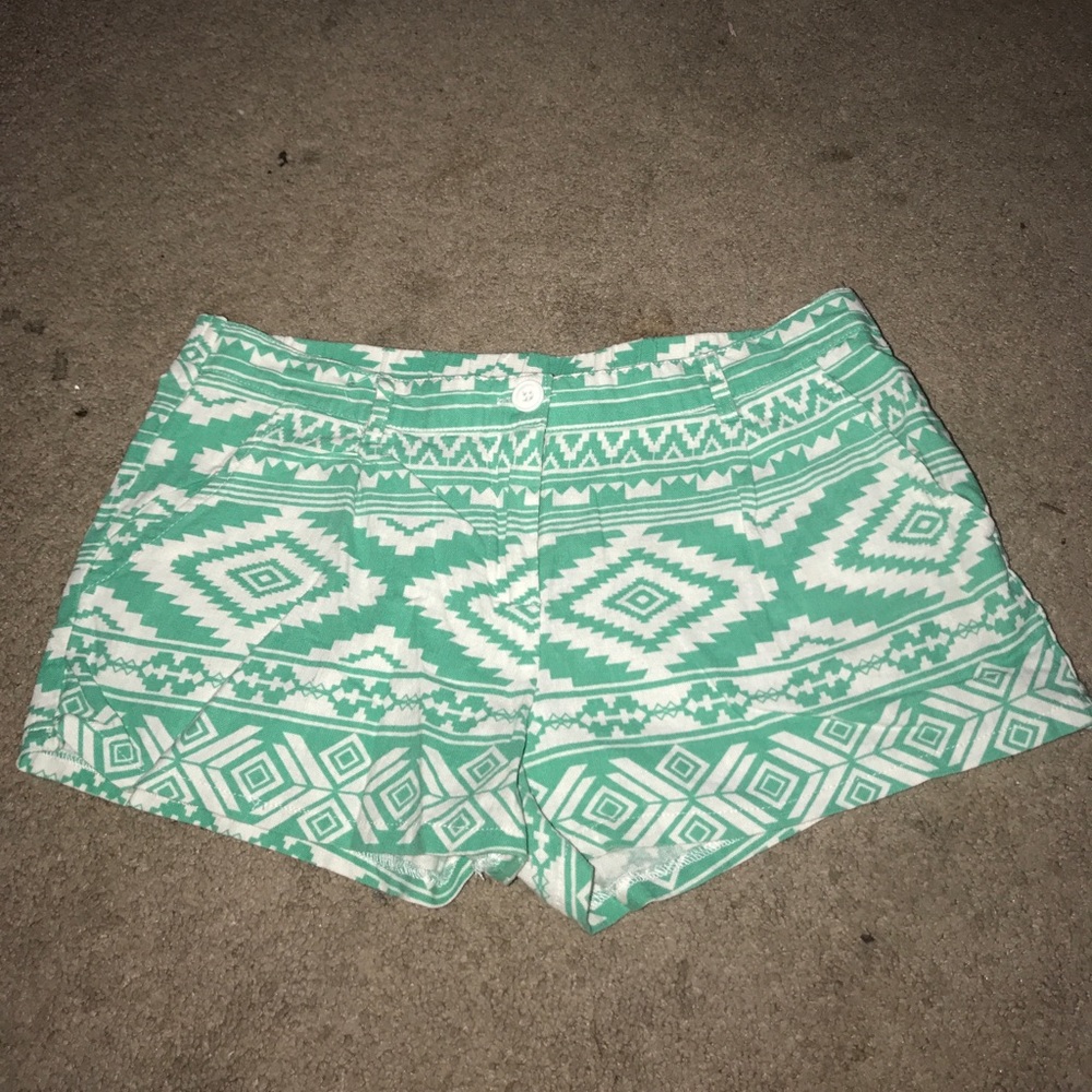 Aztec Patterned Shorts