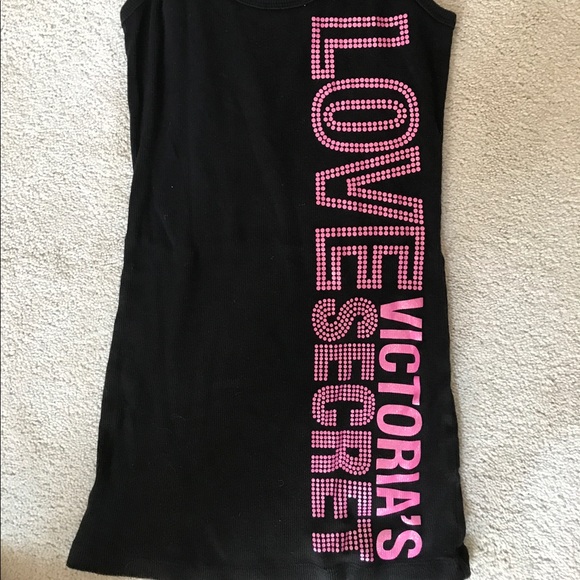 VS RIBBED TANK BLACK PINK LIMITED EDITION - Picture 1 of 4