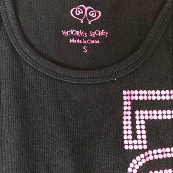 VS RIBBED TANK BLACK PINK LIMITED EDITION - Picture 3 of 4
