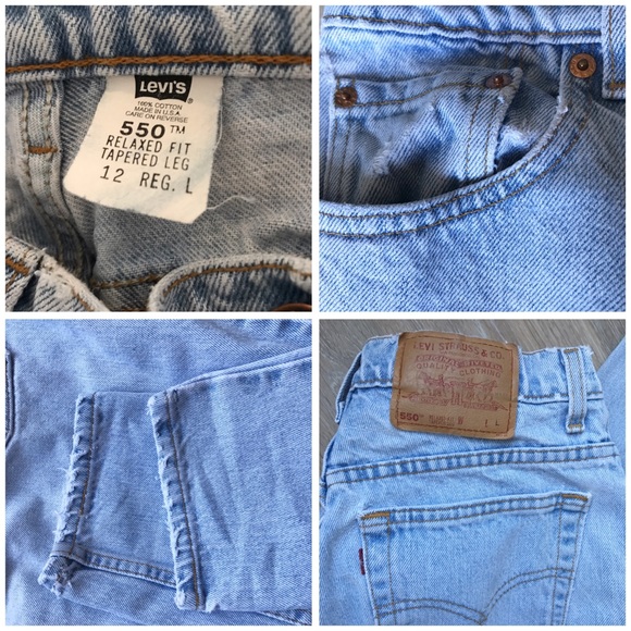 🎈SOLD ON ETSY 🎈Levi's 550 •Vintage Distressed - Picture 7 of 8