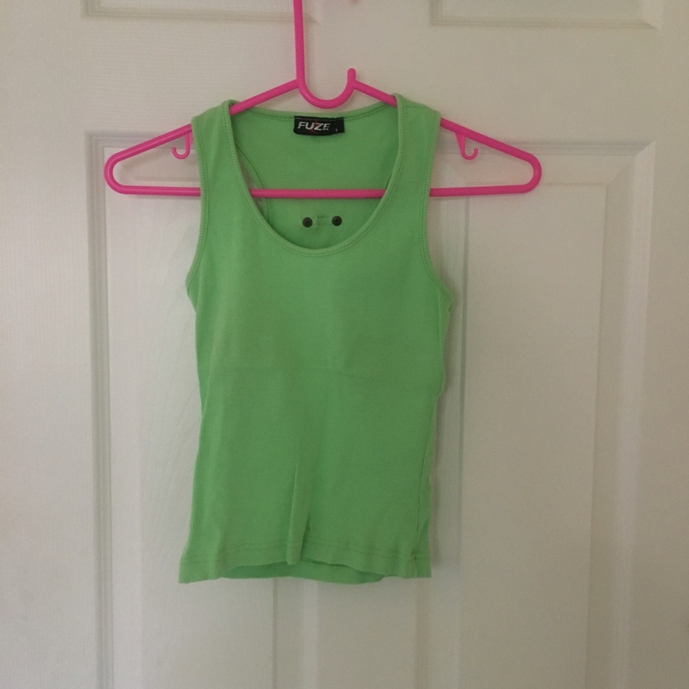 Green tank top