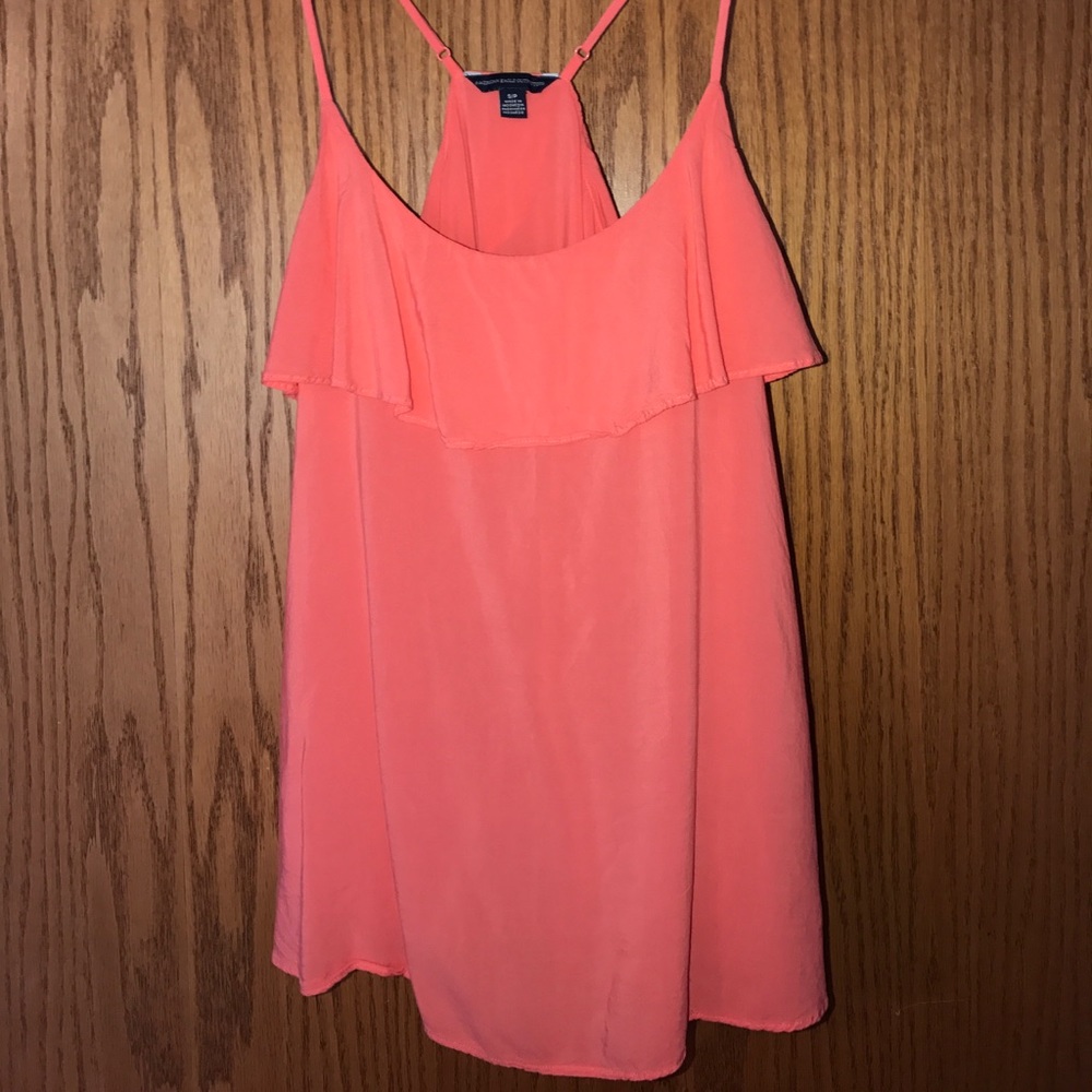 Coral tiered tank top