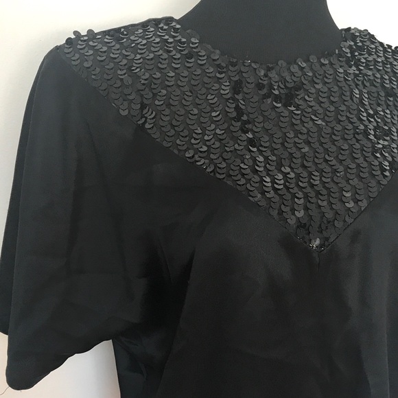Vintage Tops - Vintage satin and sequin blouse Vintage Tops - Vintage satin and sequin blouse