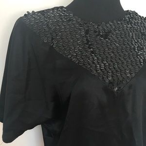 Vintage Tops - Vintage satin and sequin blouse Vintage Tops - Vintage satin and sequin blouse