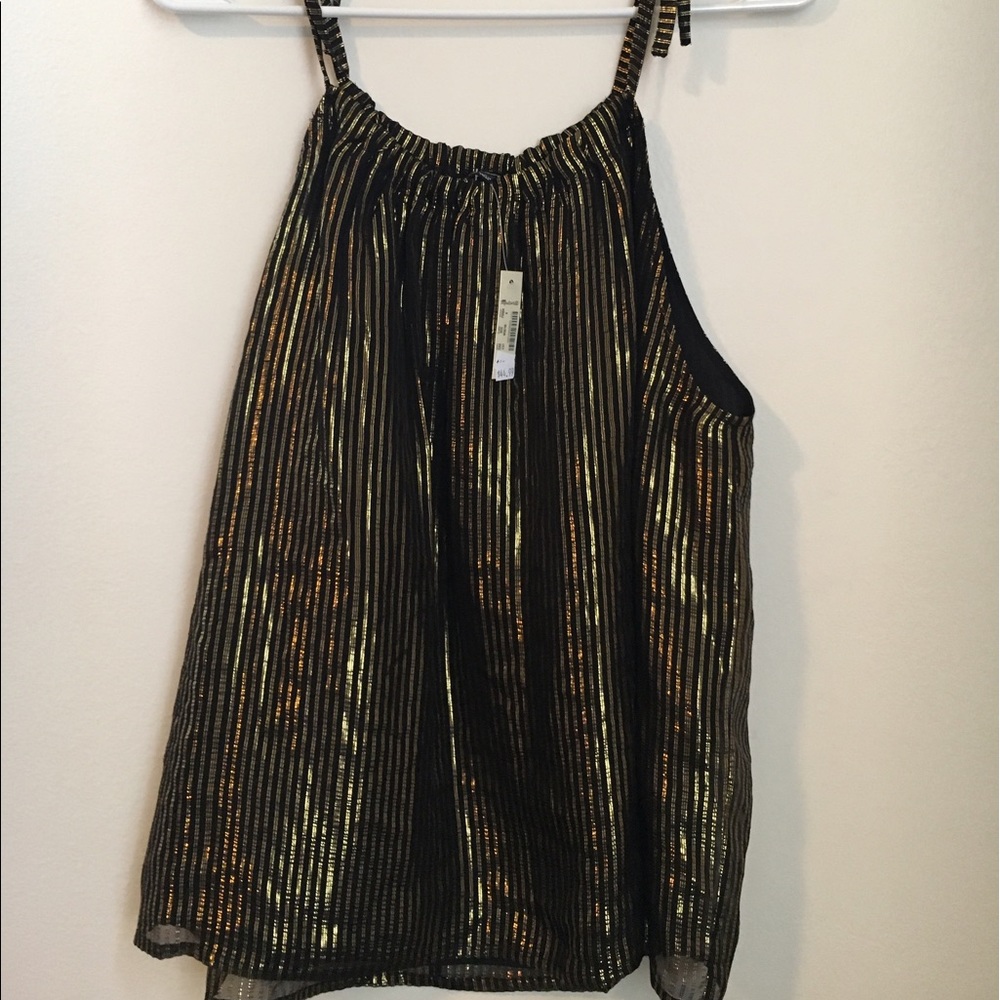 Madewell Tank of Black and Gold Brand New