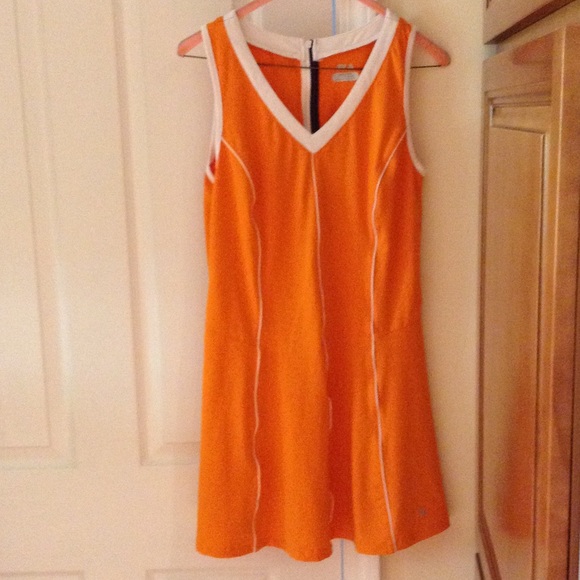 orange fila dress