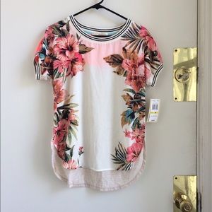 Floral High/Low Blouse (Rewind, Med, NWT)