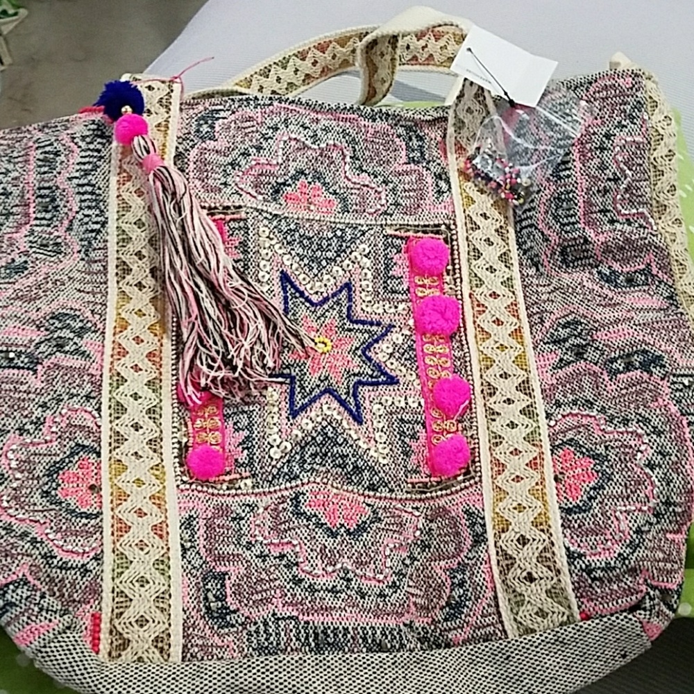 Embellished tote
