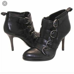 Black coach ankle boot