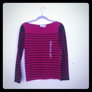 Jones New York Sport Striped Sweater