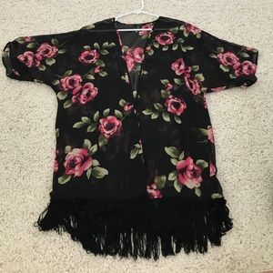 Rose Pattern Kimono