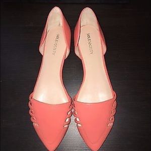 Sole Society So Ambera Nappa An Guava Pointy Flats