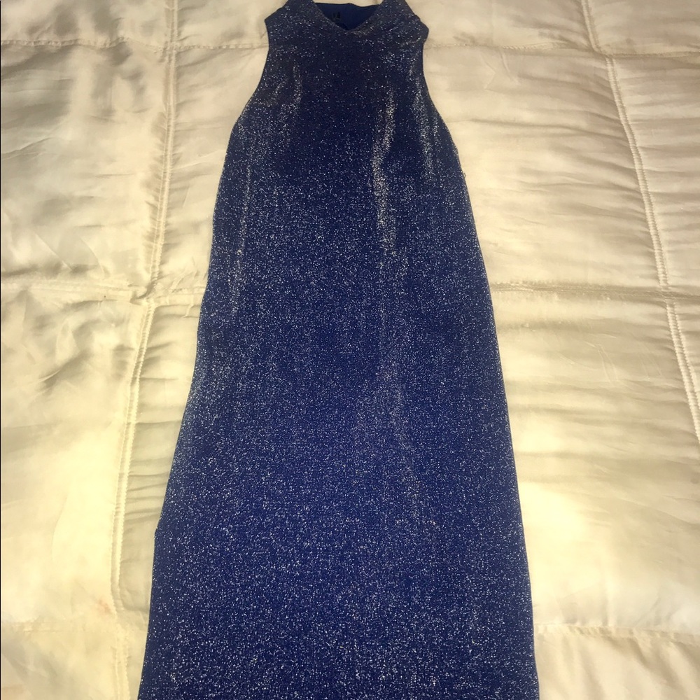 Spandex, Blue Sparkly Dress