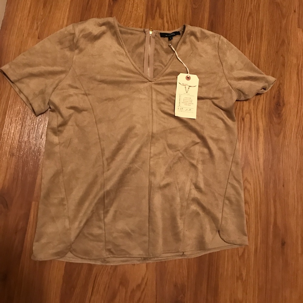 Olivaceous suede shirt