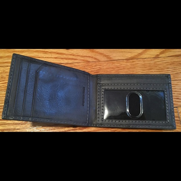 NWOT GEOFFREY BEENE GREY WALLET W/ MONEYCLIP - Picture 2 of 6