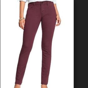 Old Navy Maroon Jeans size 6 NWT