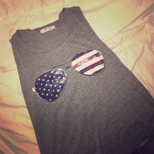 Patriotic Aviator Muscle Tee••NEW WITH TAGS