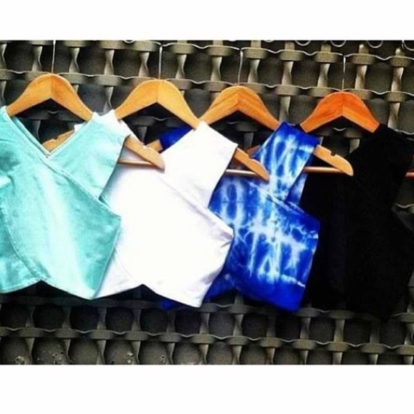 LF Emma & Sam Mint Green Criss Cross Crop Top - Picture 5 of 5