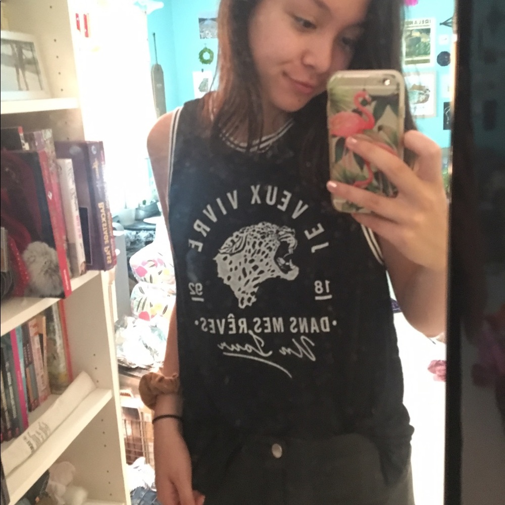 Black Abercrombie & Fitch Athleisure inspired tank