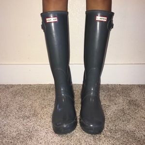 Gray Hunter Boots