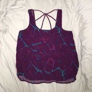Cross back tank top