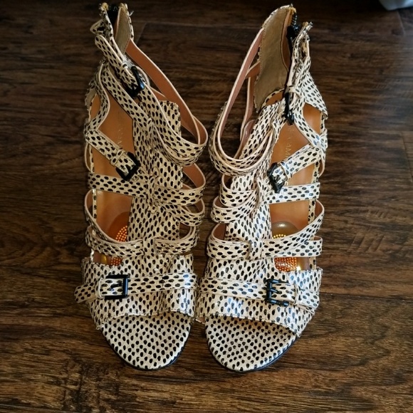 **TODAY* REBECCA MINKOFF STRAPPY HEELS - Picture 1 of 4