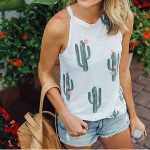 Summer Cactus Tank Top 🌵
