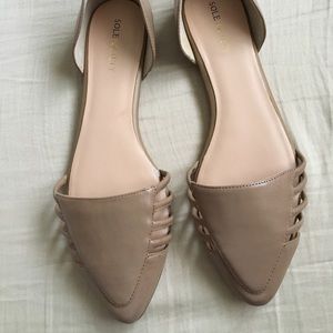 Sole Society So Ambera Pointy Flats Nappa Angel