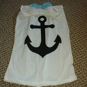 Anchor with bow on back tank