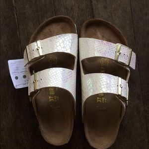 NWT Shiny Snake Birkenstocks