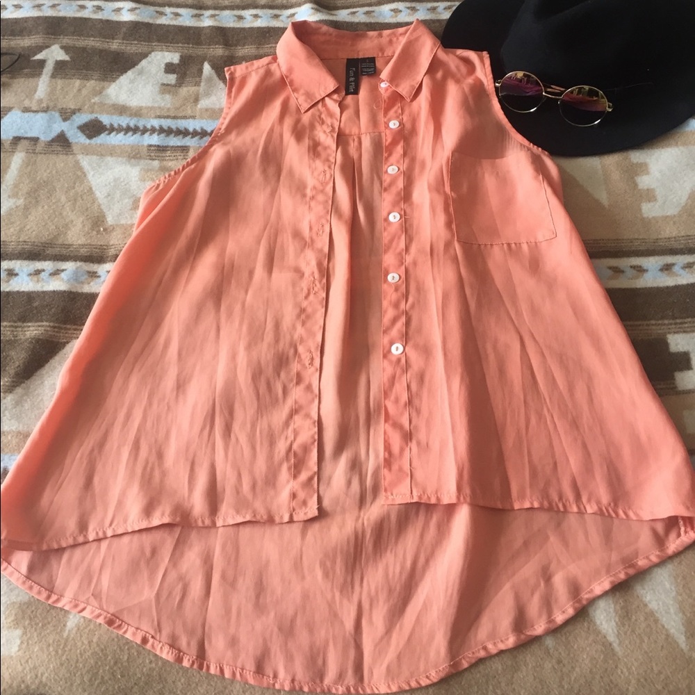 Fun & Flirt Sleeveless Blouse 100% Polyester