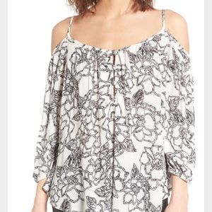 Beautiful light weight cold shoulder top