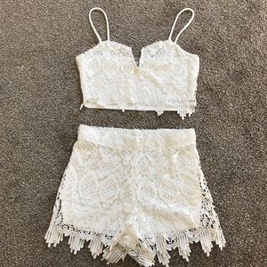 Crop top & shorts set