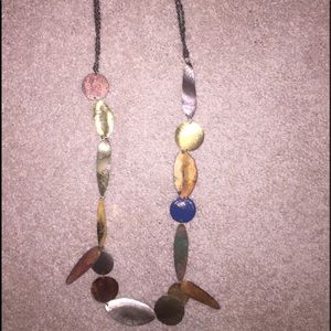 Anthropologie mixed metal long necklace