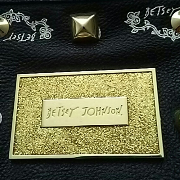 Betsey Johnson Tote Black Bag - Picture 2 of 6