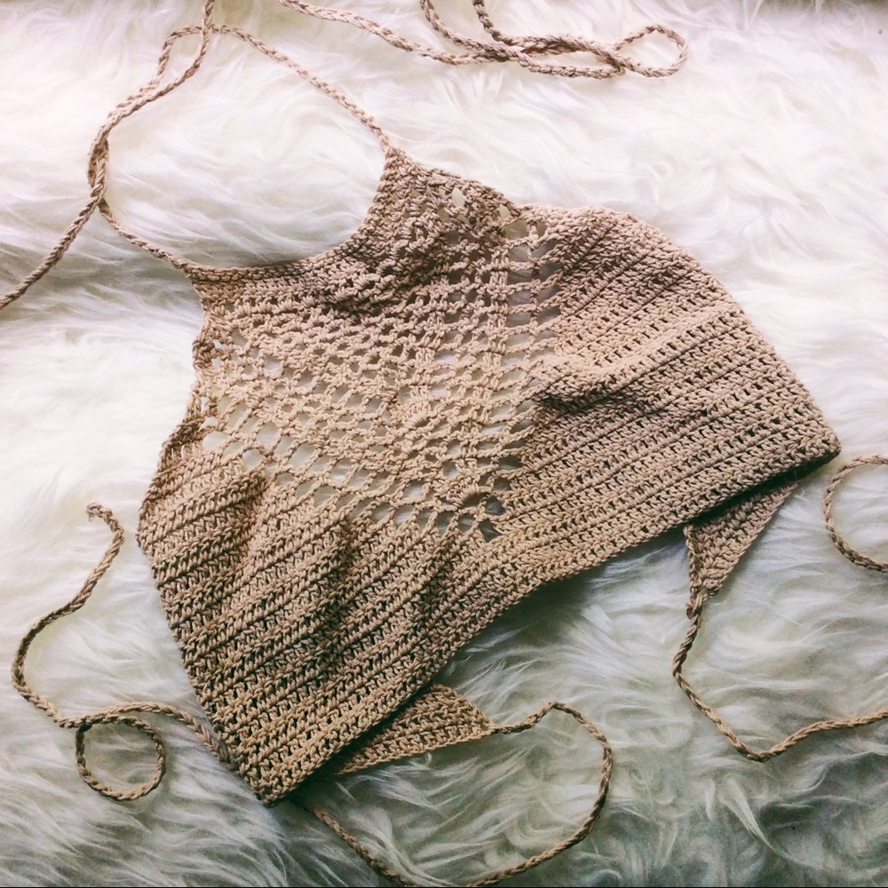 Handmade Boutique Crochet Halter Bralette