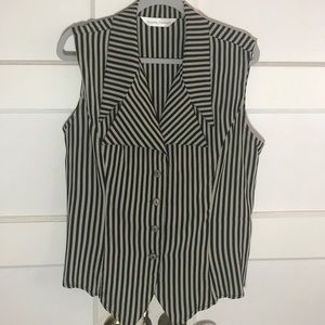 Vintage Casual Corner Pin Stipe Vest