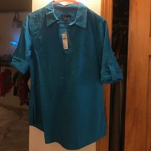 Brand new blue gap tunic top