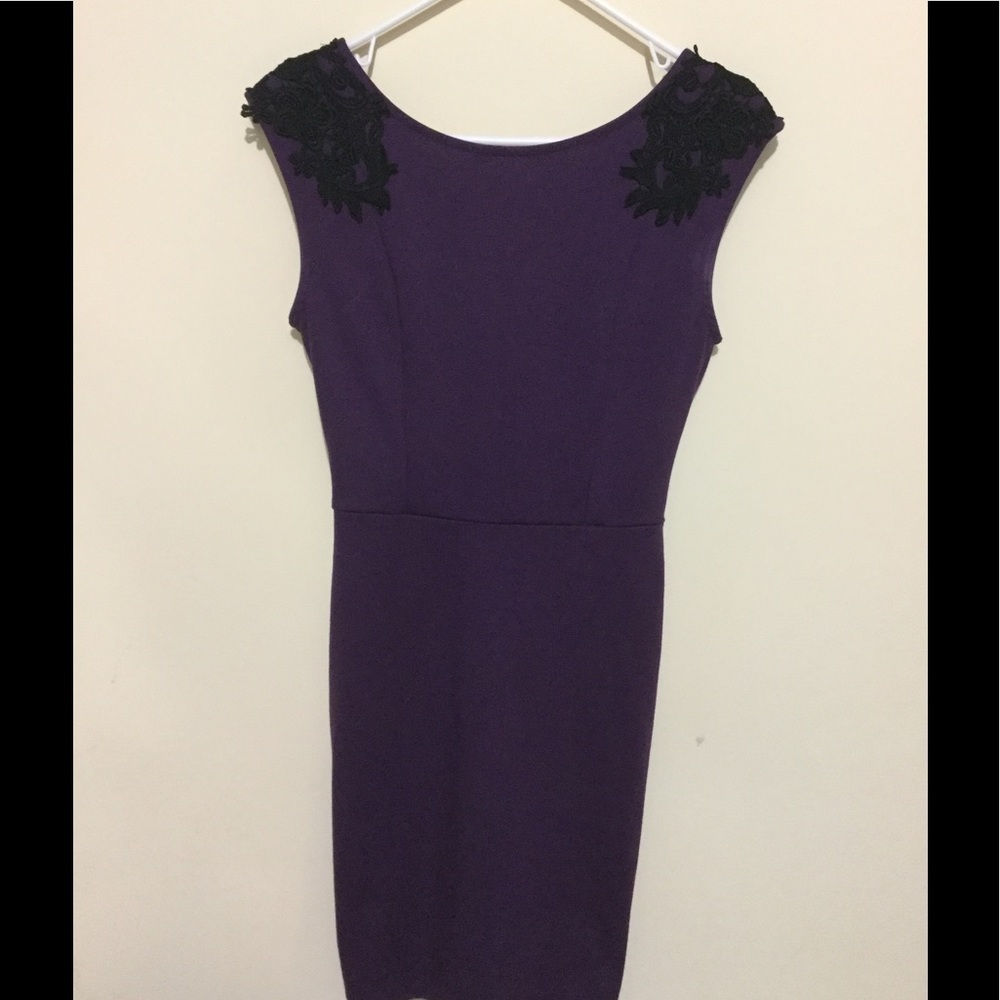 Purple mini dress