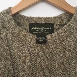 Eddie Bauer Heritage 100% Wool Men's Sweater