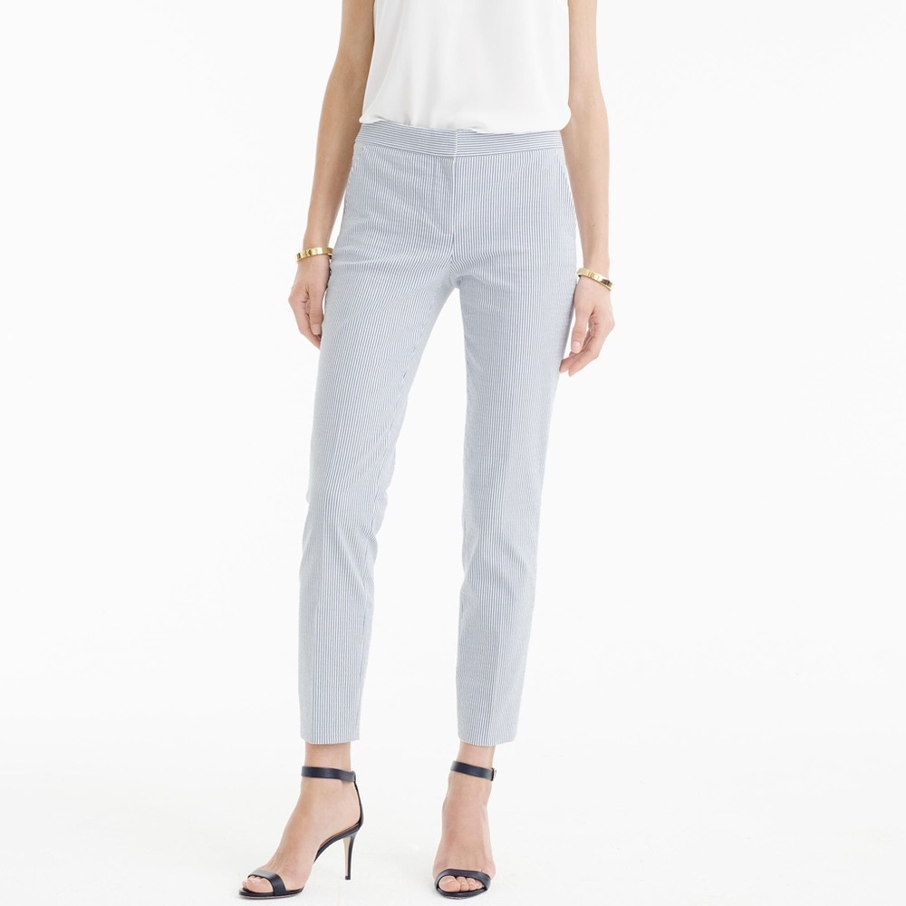 J.Crew Factory Seersucker Skimmer Pant