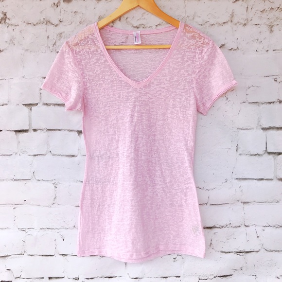 Otomix Tops - Otomix Sheer Pink Tee.