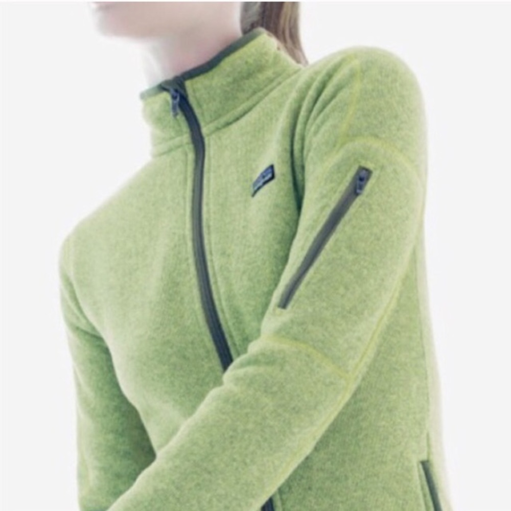Patagonia better sweater in light green