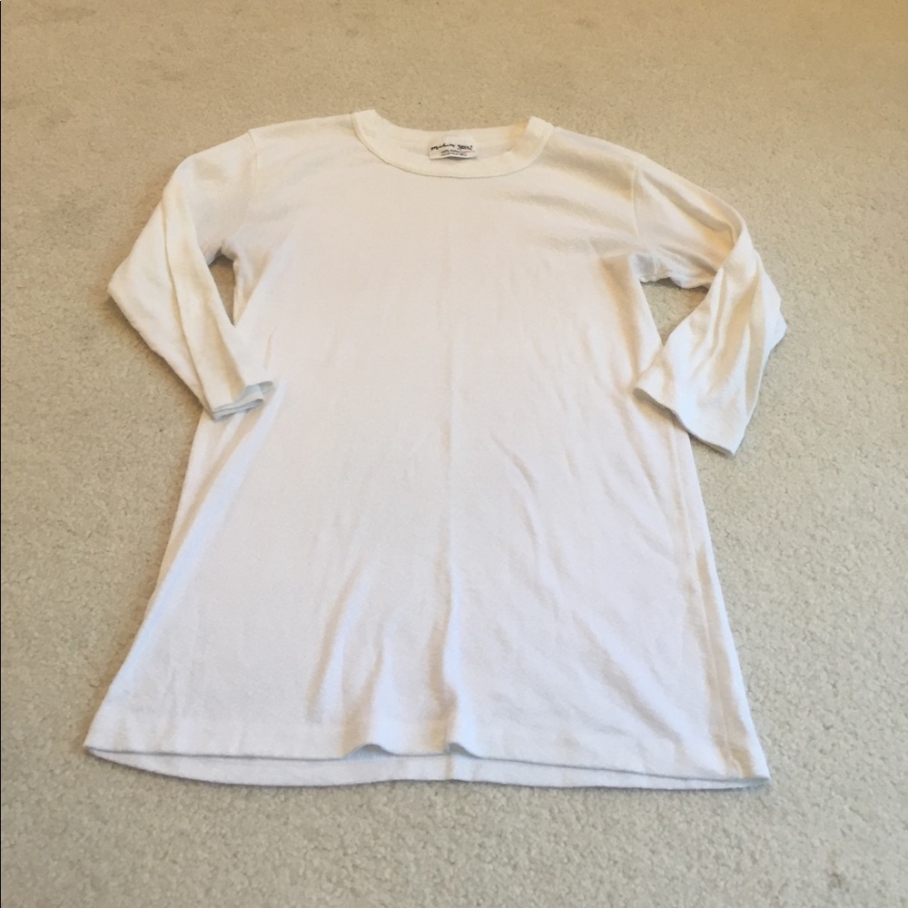 Michael Stars 3/4 length white shirt!