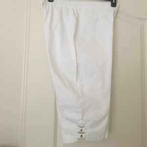 ❌Croft&Barrow White Stretch Capri Pants Sz L