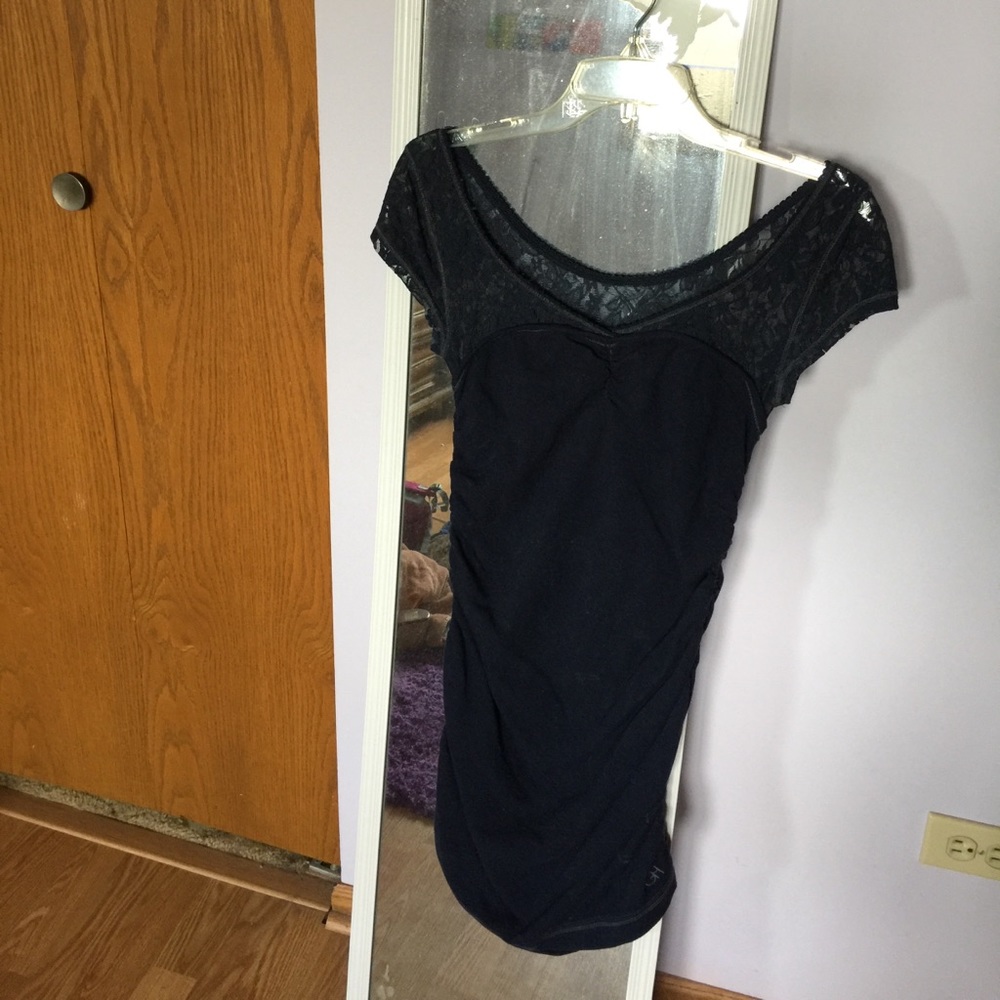 Gilly Hicks navy blue lace dress