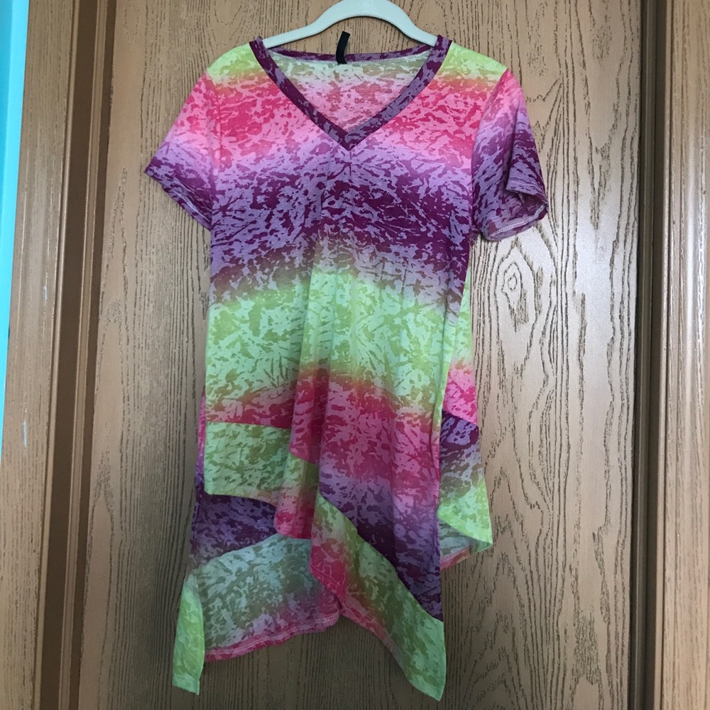 Haute Apparel women's v-neck asymmetrical top