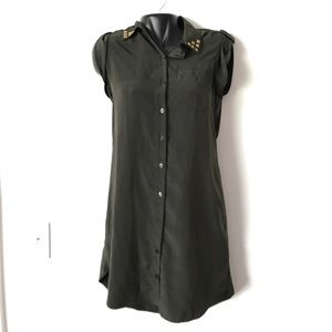 Dark Green Sleeveless Dress